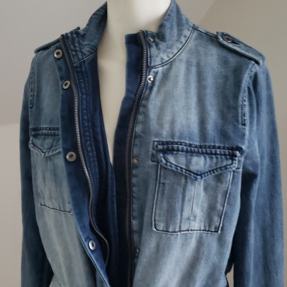 Liverpool Jeans Company Women's Denim Utility Jacket,  Size S - Picture 9 of 16